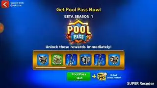 Pool Pass Season 1 Beta version mission Complete Payment 34 Rs