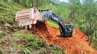 Building the Impossible: Epic Risky Mountain Road Construction | Excavator Planet