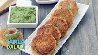 Bread Cutlets, Veg Shallow Fried Cutlets by Tarla Dalal