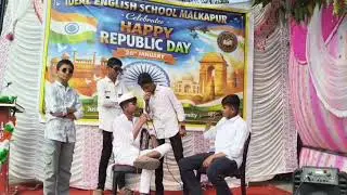 Importance of education Comedy drama On Republic day 2025-26 #idealenglishschoolmalkapur #republic
