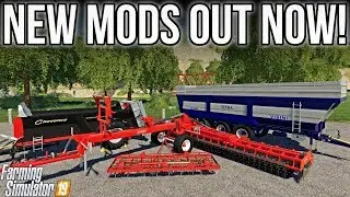 NEW MODS FS19! Front Cultivator + Huge Trailer!