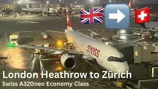 Swiss A320neo Economy Class LX325 London Heathrow to Zürich