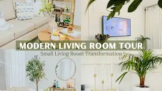 MODERN LIVING ROOM TOUR 2022 || SMALL LIVING ROOM MAKEOVER || SA YOUTUBER
