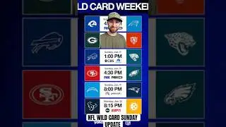 NFL WILD CARD SUNDAY! BILLS LEAD THE JAGS! #bills #nfl #nflplayoffs #sports #jaguars #eagles #49ers