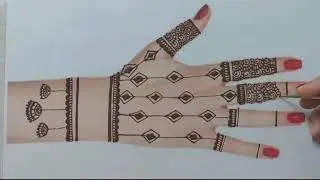 Stylish Jhumka mehndi design | full hand mehndi | mehndi ka design 