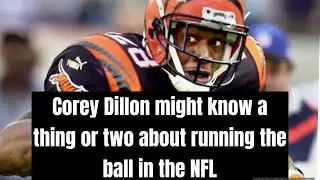 Я думаю, Кори Диллон может немного знать о том, как владеть мячом в #NFL ￼