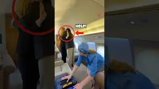 Woman&rsquo;s Secret SIGNAL in Private Jet Saves Her Life! #shorts