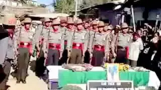 Funny Indian Military Funeral Parade Ceremonial Salute Failure