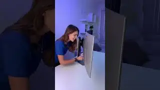 As&iacute; es un MONITOR CURVO 🖥️🤯😱 #tech #tecnologia #samsung #setup #unboxing