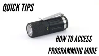 Quick Tip &ndash; Access Programming Mode