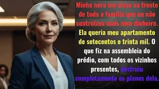 Minha nora disse, você não controla mais seu dinheiro — o que fiz na assembleia do prédio destruiu..