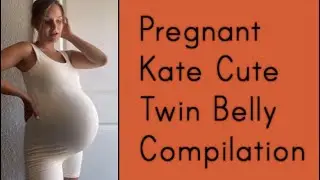 Pregnant Kate Cute Twin Belly Compilation | TikTok