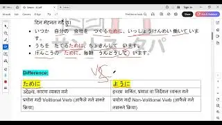 Minna no Nihongo N4 Lesson 42 Part 1 Grammar in Nepali Language