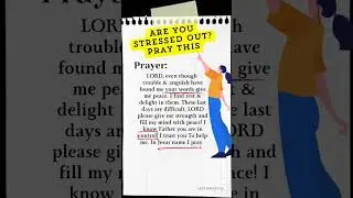 Stressed out? Pray this 💝#dailyprayer #christianmotivation #shortsfeed #prayer #shorts #praywithme