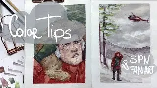 10 Color Tips | Gouache speedpaint