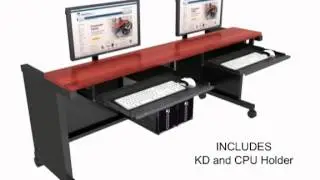 Split Level Computer Desk SD Series by www.versatables.com