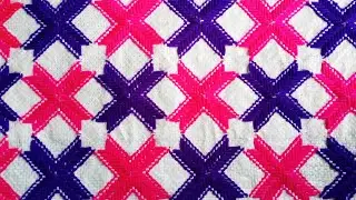 Sitting Mat/আসন making on empty cement sack. Door mat/Table mat/asan making simple method. Tutorial.