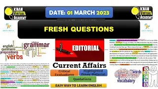 Question on Judiciary divide & Political chaos  || 01 March 2023 | Newspaper Editorial