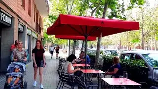 Barcelona Spain Rambla Prim - 4k60FPS - HDR || Paseo de verano