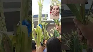 A PALM SUNDAY PARADE.. A CATHOLIC TRADITIONAL..