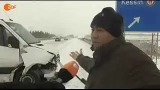 ZDF Heute T&uuml;rke Unfall Auto machen so, ich machen so aber Unfall