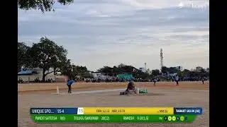 MM DJ vs UNIQUE SPORTS live cricket match | IEEJA PREMIER LEAGUE SEASON 10 live - Tikkirapappa Templ