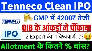 Tenneco Clean IPO Allotment के कितने % चांस?| Tenneco Air IPO GMP status ? | Tenneco IPO Latest news