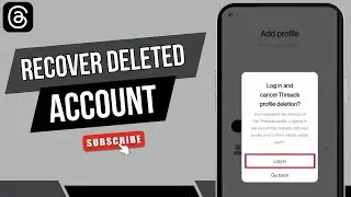 How to Recover Deleted Threads Account