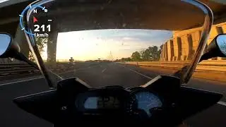 Yamaha FZ1S acceleration GPS 0-100 @ 5.00 / 0-200 @ 12.1