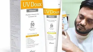 UV Doux mineral Sunscreen SPF 50 pa+++#mineralsunscreen#tintedsunscreen