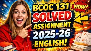 IGNOU BCOC-131 EM Solved Assignment 2025-26 | Free PDF + Handwritten Guide 📄