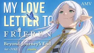 her - JVKE | Frieren - Beyond Journey's End | AMV - Lyrics #frieren #jvke #frierenbeyondjourneysend