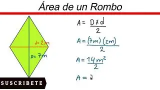 ✅👉Como Sacar el Area de un Rombo