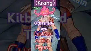 ✓ 😍 (Krang) | TMNT | Custom Action Figure | Villain | Kitbashed Toys