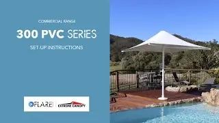 Extreme Canopy | Flare Shade - 300 PVC Series Instructions