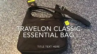 Travelon Anti-Theft Classic Essential Messenger Bag