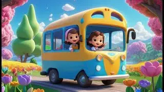 Wheels on the Bus Riverstone Route Ride 1 | English Nursery Rhyme | Kids Songs | Baby Music