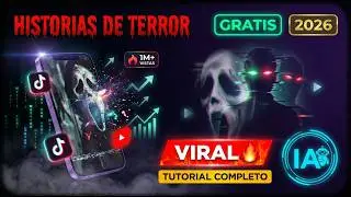 Crear VIDEOS de HISTORIAS de TERROR VIRALES con IA GRATIS 🤖 Tutorial Completo 2026