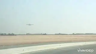 Emirates airbus A380 landing Cairo airport CAI