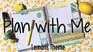 Plan with Me Recollections Horizontal | Lemons Theme | May 2018