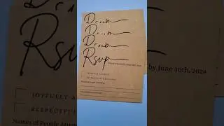Asmr making RSVP cards for one of my clients #weddingstationery #wedding #weddingdiy #bridal #invite