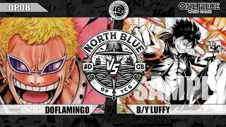 [OP08] North Blue - Distrito Zero League Bo3: Doflamingo VS B/Y Luffy - EP051 | One Piece TCG