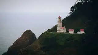 relax by the cliffside lighthouse