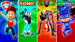 RYDER vs SONIC vs CATNAP vs PJ MASKS 🎶 Tiles Hop