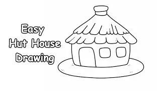 How to Draw a Hut House!