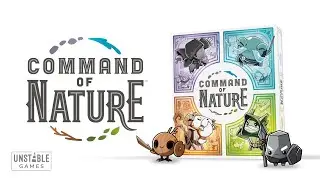 Nouveau projet motion design 😍 pour asmodee  autour de COMMAND OF NATURE d&rsquo;Unstable Games.