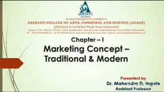 Marketing Concept - Traditional and Modern