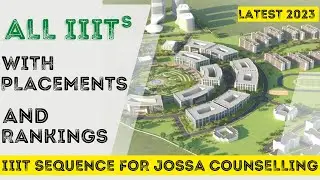 IIITs WITH RANKINGS AND PLACEMENTS | IIIT PLACEMENTS | BEST IIIT IN INDIA | JOSSA COUNSELLING 2023