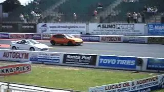 Civic d16 Turbo @ 7psi Santa Pod Jap Show july 2010