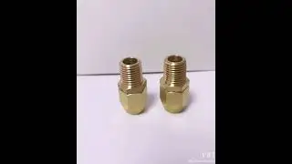 Premium Solid Brass Pneumatics Reusable Hose-End Repair Fitting,3/8
